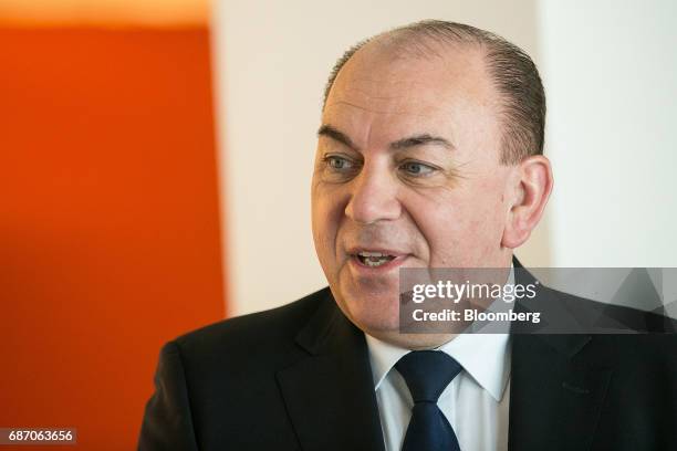 Axel Weber, chairman of UBS Group AG, speaks ahead of a Bloomberg Television interview in Berlin, Germany, on Tuesday, May 23, 2017. Growth in Europe...