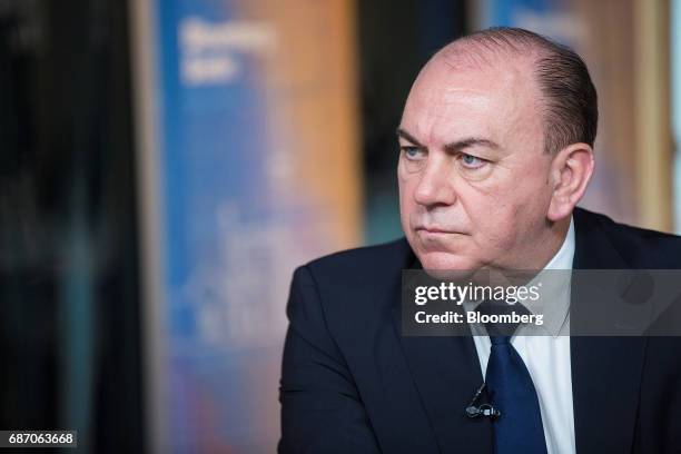 Axel Weber, chairman of UBS Group AG, pauses during a Bloomberg Television interview in Berlin, Germany, on Tuesday, May 23, 2017. Growth in Europe...