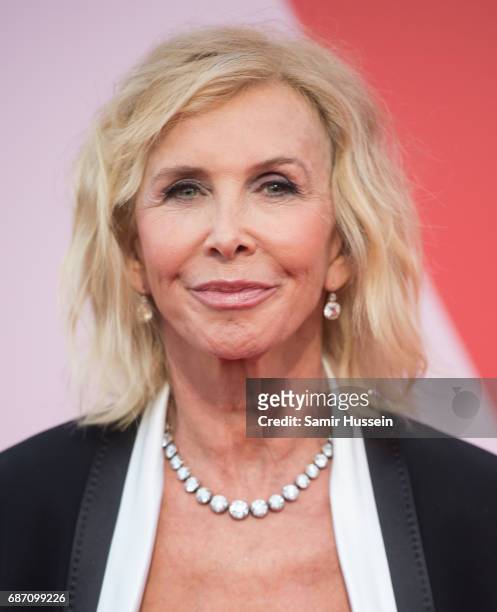 Trudie Styler attends the Fashion for Relief event during the 70th annual Cannes Film Festival at Aeroport Cannes Mandelieu on May 21, 2017 in...