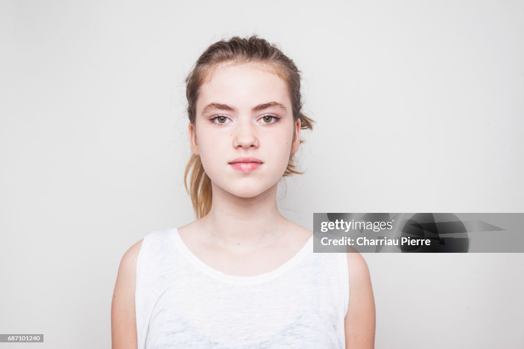 Portrait of teenager