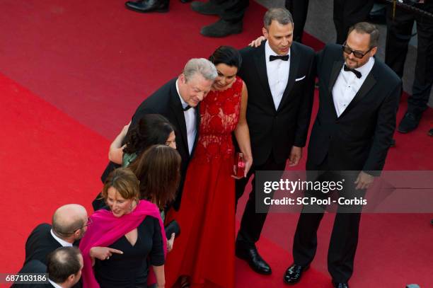 Segolene Royal, Diane Weyermann, Al Gore, Elizabeth Keadle and Richard Berge of 'An Inconvenient Truth' attend "The Killing Of A Sacred Deer"...