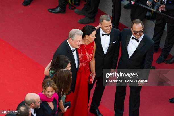 Segolene Royal, Diane Weyermann, Al Gore, Elizabeth Keadle and Richard Berge of 'An Inconvenient Truth' attend "The Killing Of A Sacred Deer"...