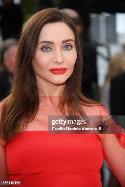Isabella de Ligne La Tremoille attends the "The Meyerowitz Stories" screening during the 70th annual Cannes Film Festival at Palais des Festivals on...
