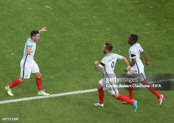 Lewis Cook of England celebrates after scoring a goal during the FIFA U-20 World Cup Korea Republic 2017 group A match between England and Guinea at...