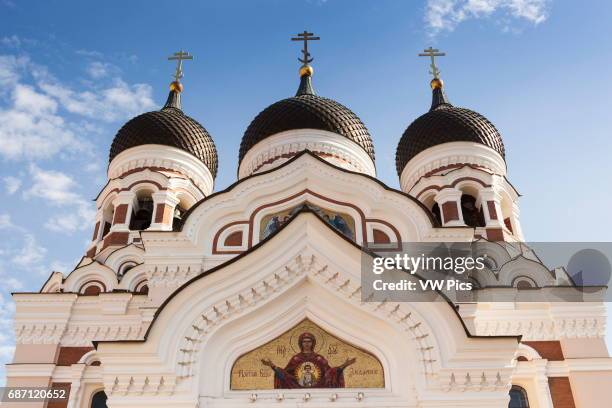 Orthodox Cathedral of Alexander Nevsky, Toompea, Old Town, Tallinn, Estonia.
