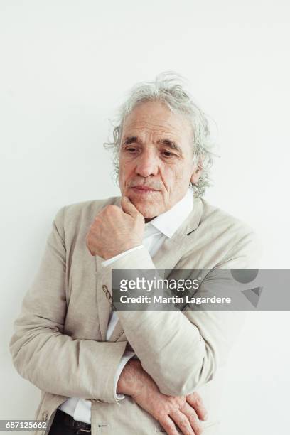 Film director Abel Ferrara is photographed on May 21, 2017 in Cannes at Majestic Beach, France.