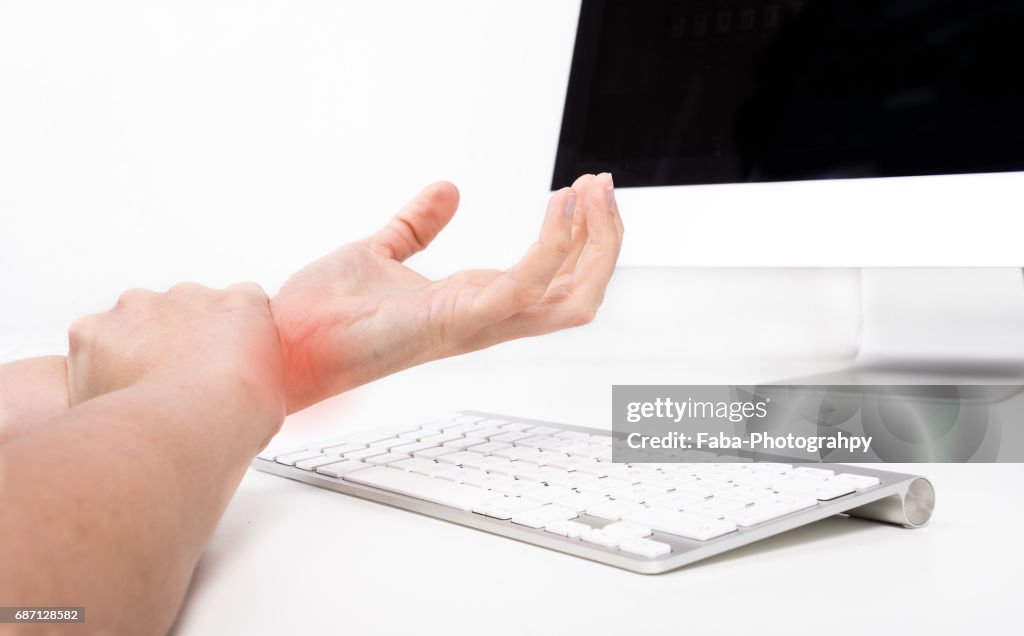 Computer Keyboard And Repetitive Strain Injury High-Res Stock Photo ...