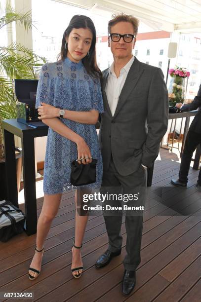 Kouka Webb and Colin Firth attend a private lunch hosted by Colin & Livia Firth and Caroline Scheufele celebrating Chopard and the Journey to...