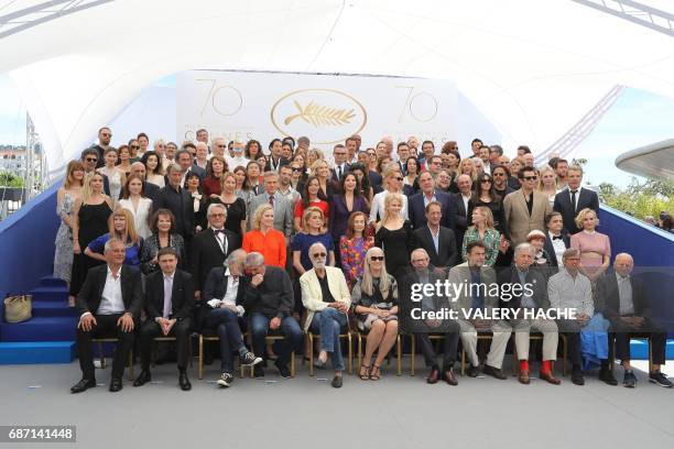 French director Laurent Cantet, Romanian director Cristian Mungiu, US director Jerry Schatzberg, French director Claude Lelouch, Austrian director...