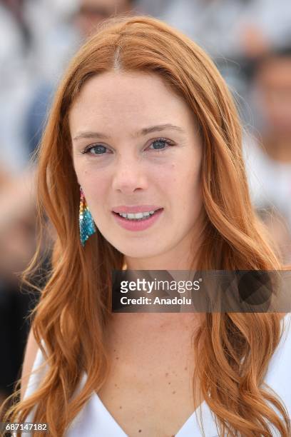 Laetitia Dosch poses during a photocall for the film Jeune Femme un certain regard at the 70th annual Cannes Film Festival in Cannes, France on May...