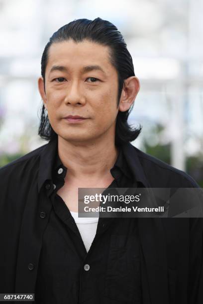 Nagase Masatoshi attend the "Hikari " photocall during the 70th annual Cannes Film Festival at Palais des Festivals on May 23, 2017 in Cannes, France.