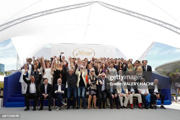 French director Laurent Cantet, Romanian director Cristian Mungiu, US director Jerry Schatzberg, French director Claude Lelouch, Austrian director...