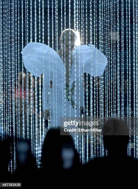 Singer Celine Dion performs during the 2017 Billboard Music Awards at T-Mobile Arena on May 21, 2017 in Las Vegas, Nevada.