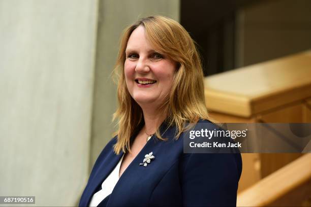 Michelle Ballantyne, new Scottish Conservative Party list MSP for South Scotland, poses for photographs on the day she is sworn in to the Scottish...