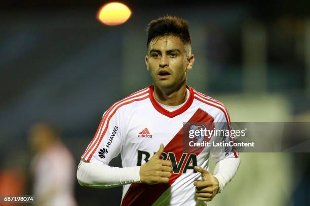 Gonzalo Martinez of River Plate looks on during a match between Gimnasia y Esgrima La Plata and River Plate as part of Torneo Primera Division...