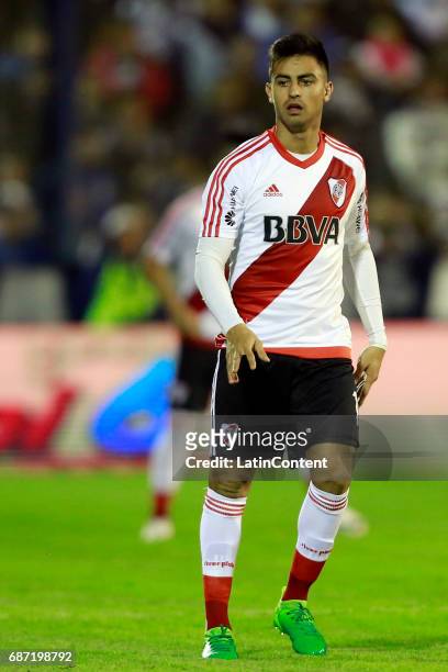 Gonzalo Martinez of River Plate looks on during a match between Gimnasia y Esgrima La Plata and River Plate as part of Torneo Primera Division...
