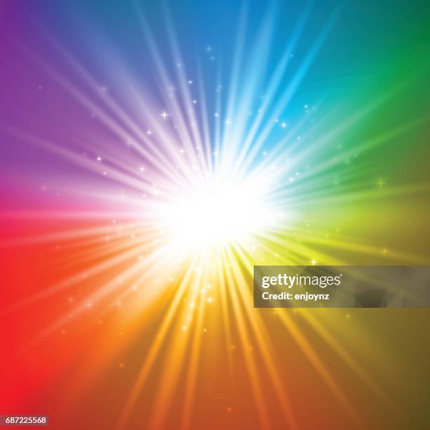 stockillustraties, clipart, cartoons en iconen met achtergrond van de heldere abstracte regenboog - gay