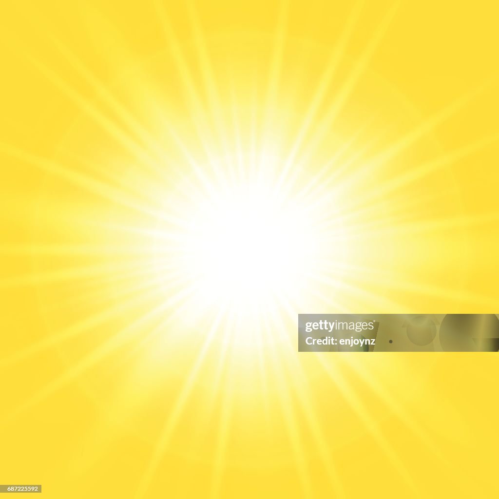 Bright abstract yellow background