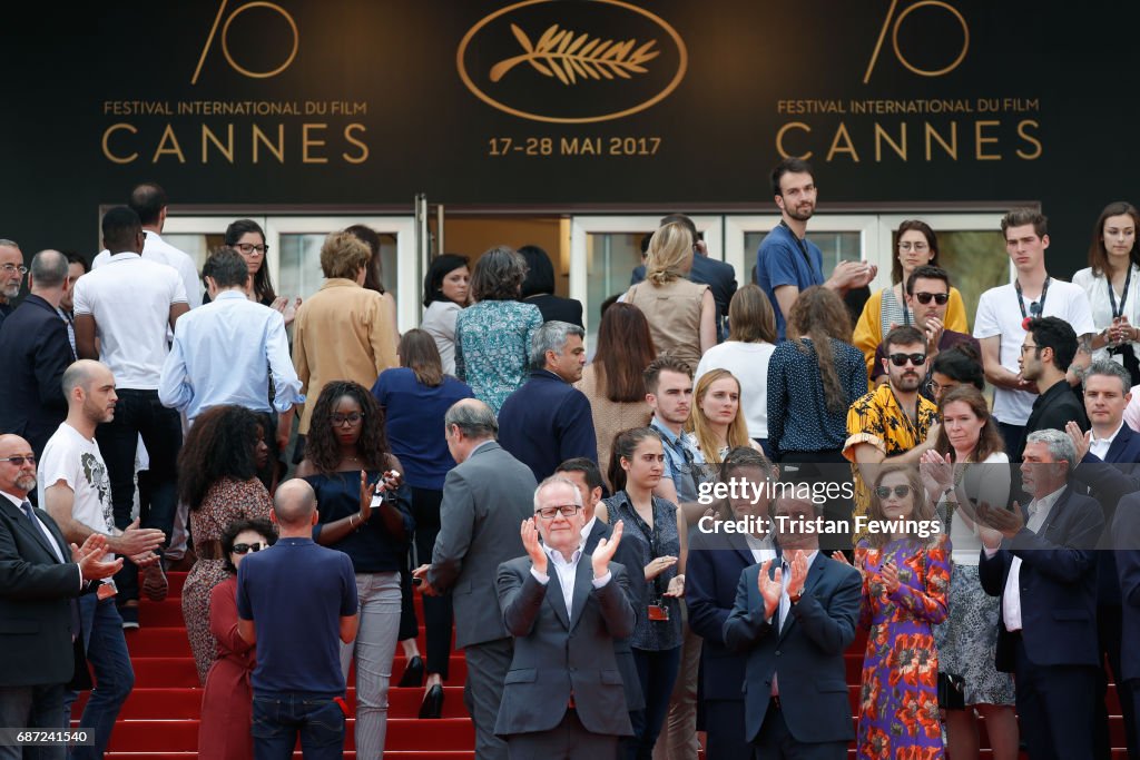 Cannes Film Festival Hold Minutes Silence For The Victims Of The Manchester Terror Attack - The 70th Annual Cannes Film Festival