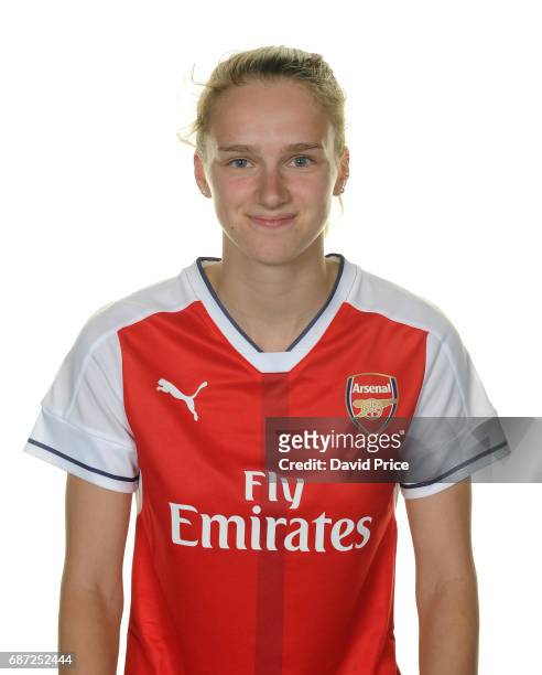 Arsenal Ladies latest signing Vivianne Miedema at London Colney on May 23, 2017 in St Albans, England.