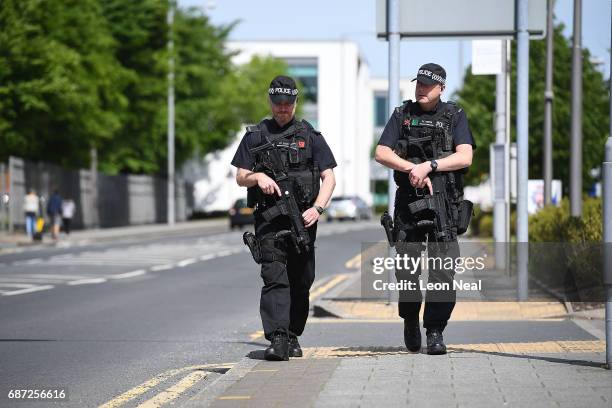 Police In Manchester Manchester Armed Police Photos et images de collection - Getty Images