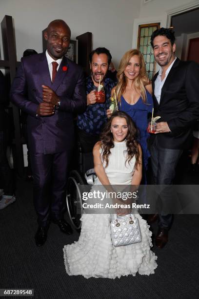 Actor Jimmy Jean-Louis with Ricardo Rojas, Daya Fernandez, Jim Mannino, and Leopoldine Huyghues Despointes attend the Artists for Peace and Justice...