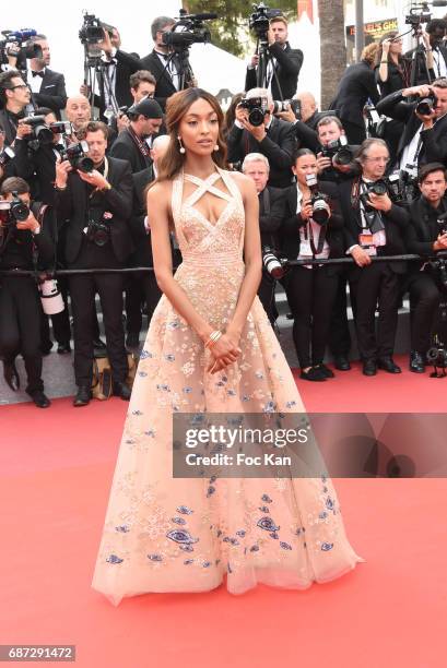 Jourdan Dunn attends 'The Killing Of A Sacred Deer' premiere during the 70th annual Cannes Film Festival at Palais des Festivals on May 22, 2017 in...