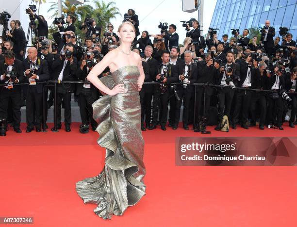 Svetlana Khodchenkova attends the 70th Anniversary screening during the 70th annual Cannes Film Festival at Palais des Festivals on May 23, 2017 in...