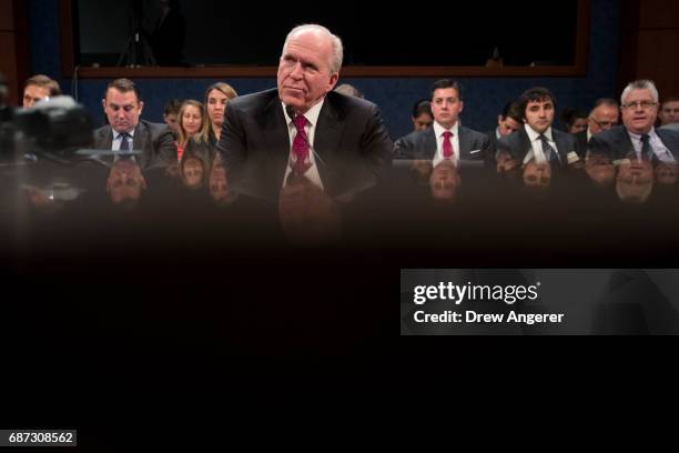 Former Director of the U.S. Central Intelligence Agency John Brennan testifies before the House Permanent Select Committee on Intelligence on Capitol...