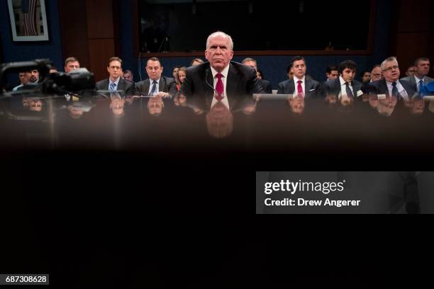 Former Director of the U.S. Central Intelligence Agency John Brennan testifies before the House Permanent Select Committee on Intelligence on Capitol...