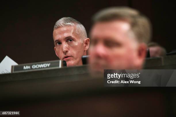Trey Gowdy speaks during a hearing before the House Permanent Select Committee on Intelligence on Capitol Hill, May 23, 2017 in Washington, DC....