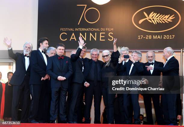 Former Palme D'Or winners Michael Haneke, Costa-Gavras, Cristian Mungiu, Nanni Moretti, Claude Lelouch, Jane Campion, David Lynch, Roman Polanski,...