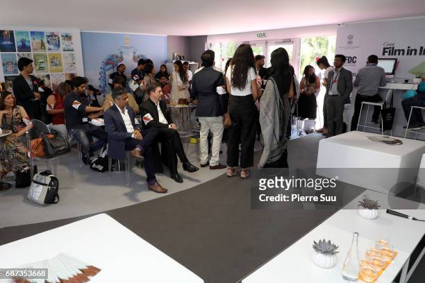 General atmosphere at The Manto 'In Conversation' at the 70th Cannes Film Festival on May 23, 2017 in Cannes, France.