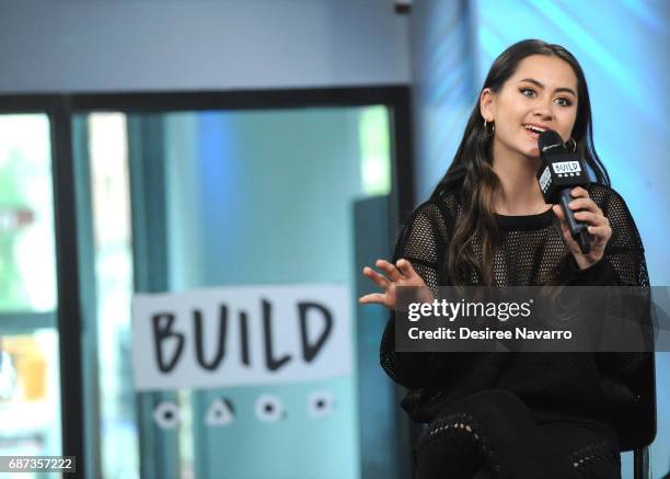 Singer Jasmine Thompson attends Build to discuss her Album 'Wonderland' at Build Studio on May 23, 2017 in New York City.