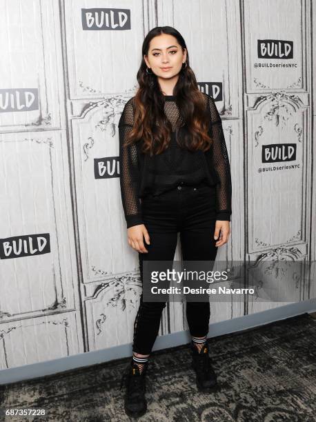 Singer Jasmine Thompson attends Build to discuss her Album 'Wonderland' at Build Studio on May 23, 2017 in New York City.