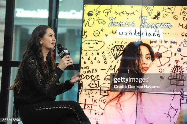 Singer Jasmine Thompson attends Build to discuss her Album 'Wonderland' at Build Studio on May 23, 2017 in New York City.