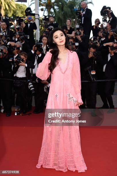 Fan Bingbing attends the 70th Anniversary of the 70th annual Cannes Film Festival at Palais des Festivals on May 23, 2017 in Cannes, France.