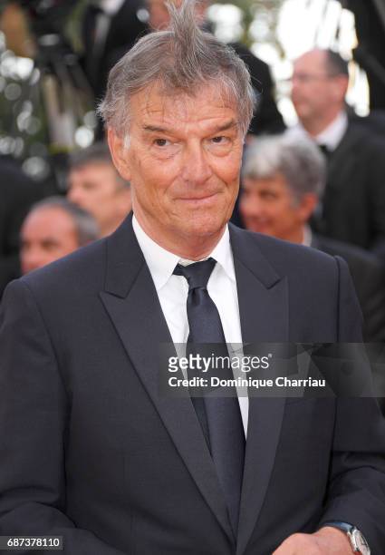 Benoit Jacquot attends the 70th Anniversary screening during the 70th annual Cannes Film Festival at Palais des Festivals on May 23, 2017 in Cannes,...