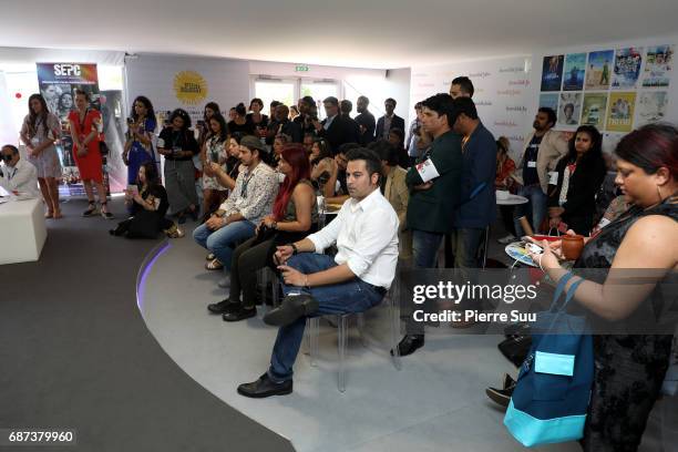 General atmosphere at The Manto 'In Conversation' at the 70th Cannes Film Festival on May 23, 2017 in Cannes, France.