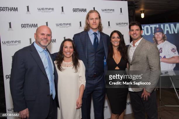 Mets Communications Director Harold Kaufman, Samantha Yanks, Noah Syndergaard, Publisher Lynn Scotti Kassar and Guest attend Gotham Magazine's...