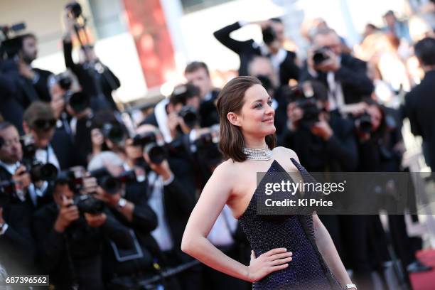 Marion Cotillard attends the 70th Anniversary of the 70th annual Cannes Film Festival at Palais des Festivals on May 23, 2017 in Cannes, France.