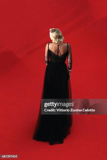 Charlize Theron attends the 70th Anniversary Event during the 70th annual Cannes Film Festival at Palais des Festivals on May 23, 2017 in Cannes,...