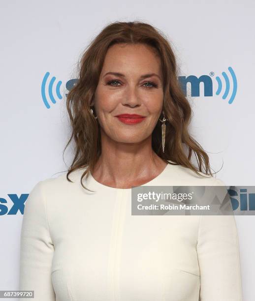 Connie Nielsen visits at SiriusXM Studios on May 23, 2017 in New York City.