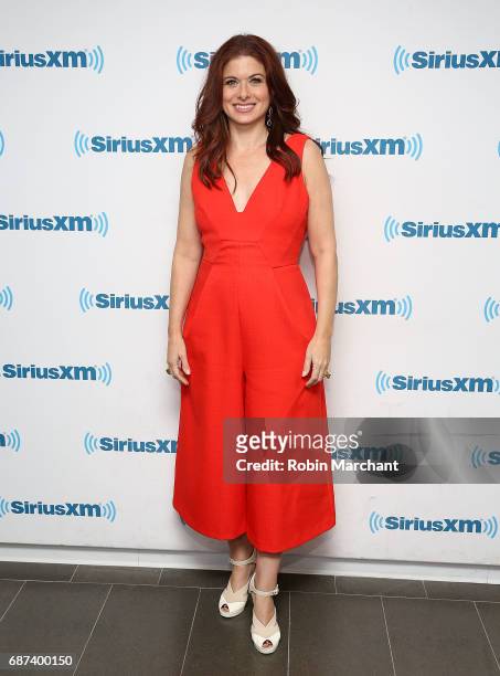 Debra Messing visits at SiriusXM Studios on May 23, 2017 in New York City.