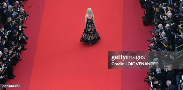 Australian actress Nicole Kidman arrives on May 23, 2017 for the '70th Anniversary' ceremony of the Cannes Film Festival in Cannes, southern France.