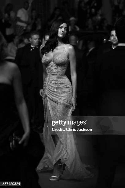 Irina Shayk attends the "Hikari " screening during the 70th annual Cannes Film Festival at Palais des Festivals on May 23, 2017 in Cannes, France.