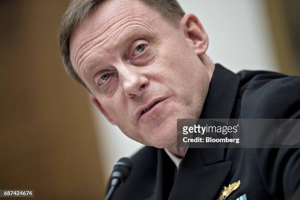Michael Rogers, director of the National Security Agency , speaks during a House Armed Services Subcommittee hearing in Washington, D.C., U.S., on...