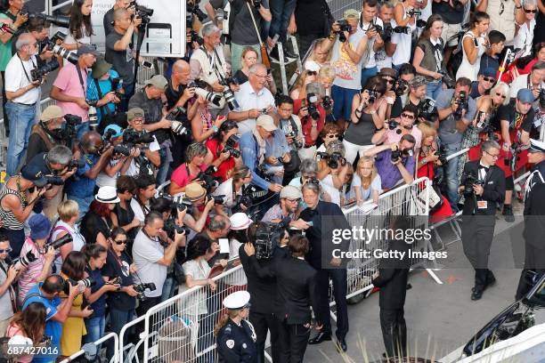 Mads Mikkelsen attends the 70th Anniversary of the 70th annual Cannes Film Festival at Palais des Festivals on May 23, 2017 in Cannes, France.