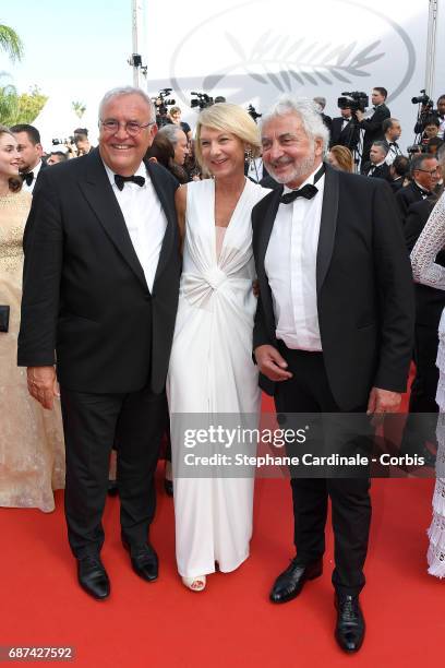 Franck Provost and guests attend the 70th Anniversary screening during the 70th annual Cannes Film Festival at Palais des Festivals on May 23, 2017...