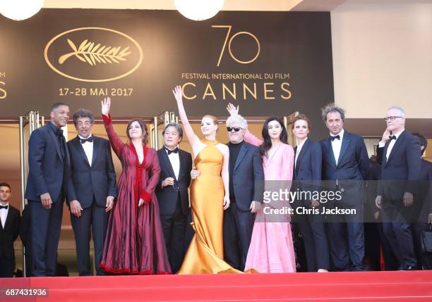 Actor and member of the Feature Film jury Will Smith, French music composer and member of the Feature Film jury Gabriel Yared, French actress and...